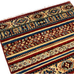 153 x 99 cm Hand Knotted Afghan Khorjin Wool Rug