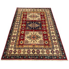 238 x 166 cm Hand Knotted Afghan Kazak Wool Rug