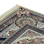400 x 300 cm Persian Machine-Made Floral Mashad, Grey Rug