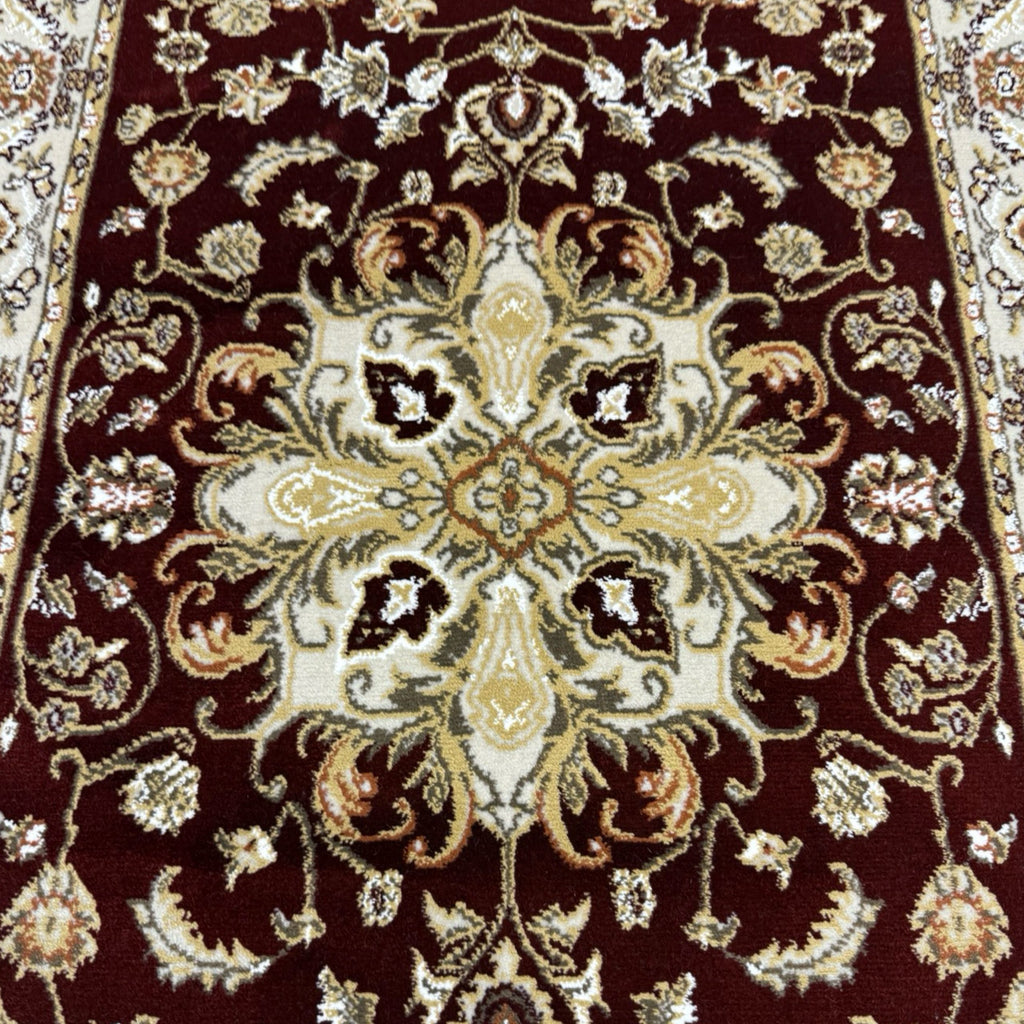 400 x 80cm Turkish Machine Made Mashad Runner Rug