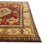 243 x 185 cm Hand Knotted Afghan Kazak Wool Rug