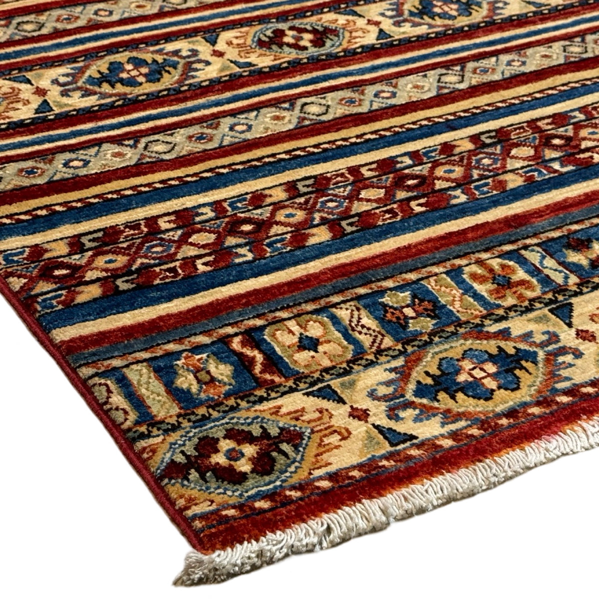 153 x 99 cm Hand Knotted Afghan Khorjin Wool Rug