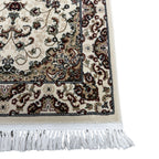 400 x 80cm Beige Persian Mashad Design Runner Rug