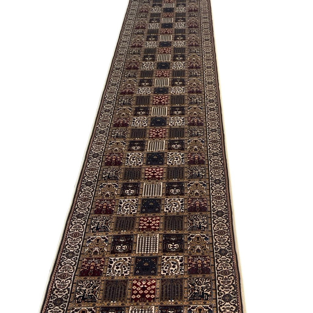 600 x 80 cm Persian Bakhtiari Design Machine Made – Beige Rug