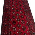 293 x 85 cm Hand Knotted Afghan Akche Wool Runner Rug