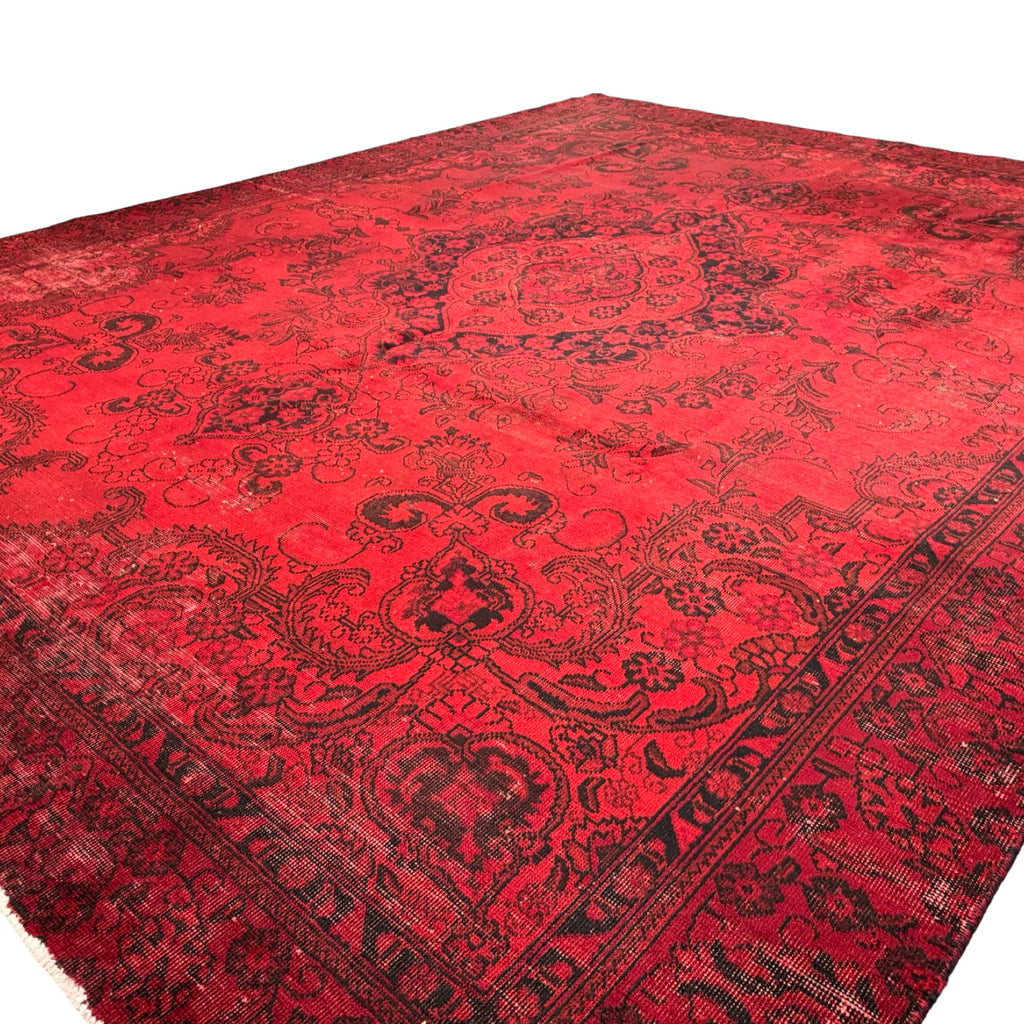 356 x 274 cm Hand-Knotted Vintage Persian Wool Rug