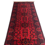 297 x 77 cm Handwoven Afghan Khal Mohammadi Runner Rug