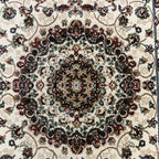 400 x 80cm Beige Persian Mashad Design Runner Rug