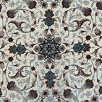350 x 250 cm Persian Tabriz White Rug Polyester