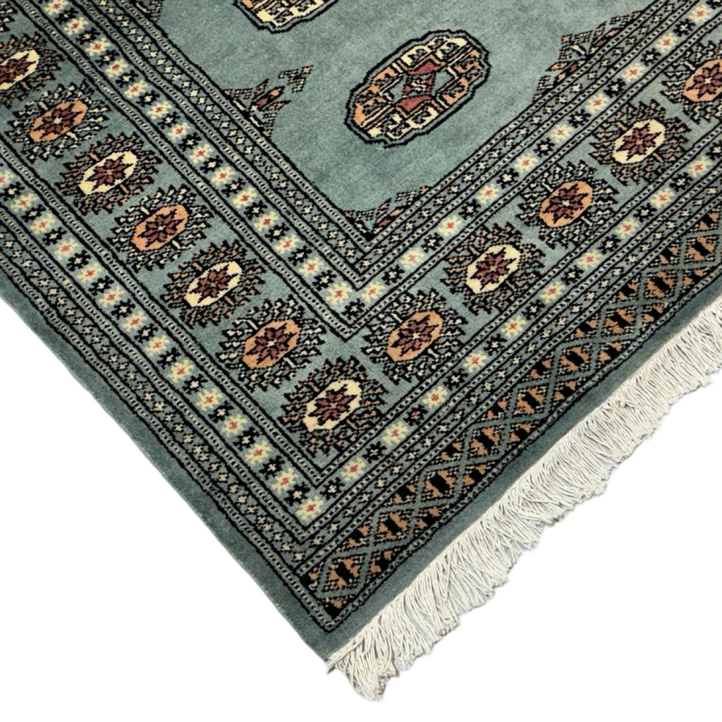 188 x 125 cm Hand Knotted Karachi Bokhara – Blue Rug