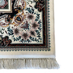 350 x 250 cm Persian Tabriz White Rug Polyester