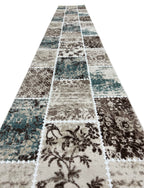 500 x 80 cm Patchwork Design Machine Made Runner Rug