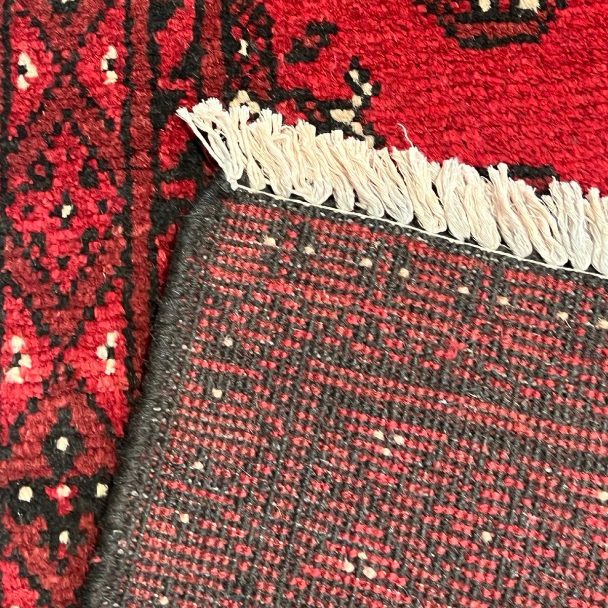 293 x 85 cm Hand Knotted Afghan Akche Wool Runner Rug