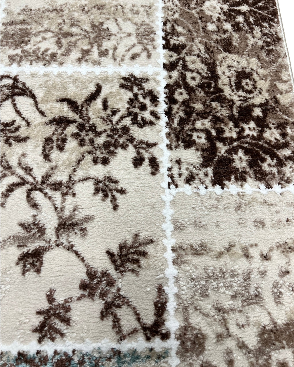 500 x 80 cm Patchwork Design Machine Made Runner Rug