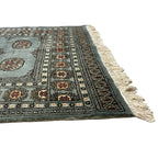 188 x 125 cm Hand Knotted Karachi Bokhara – Blue Rug
