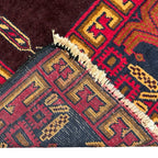 213 x 105 cm Vintage Tribal Handmade Afghan Baluch Rug