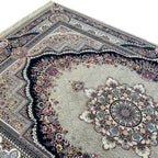 400 x 300 cm Persian Machine-Made Floral Mashad, Grey Rug