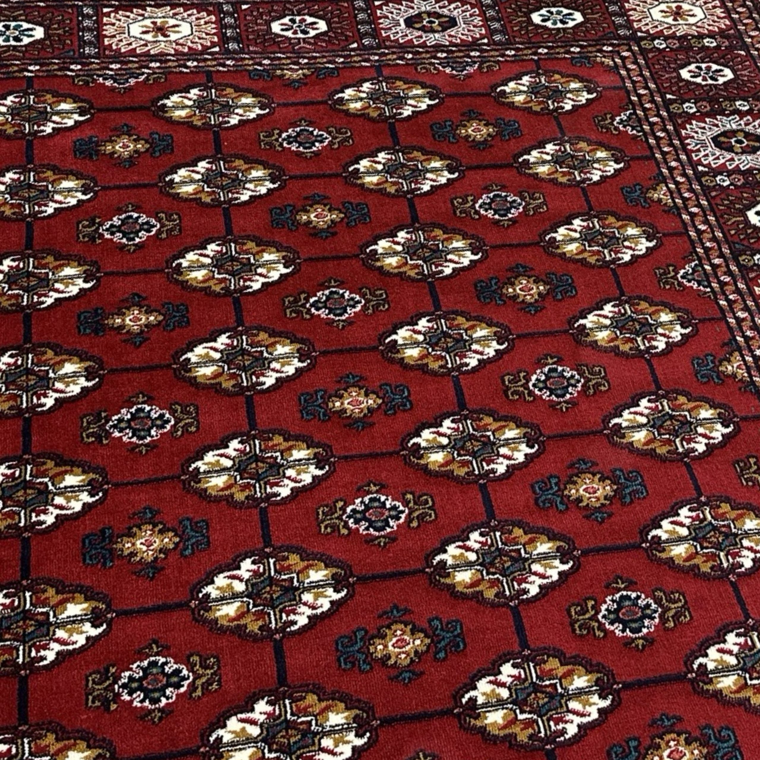 400 x 300 cm Machine-Made Red Tekke Turkmen Design Rug