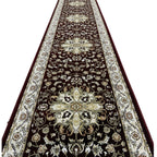 400 x 80cm Turkish Machine Made Mashad Runner Rug