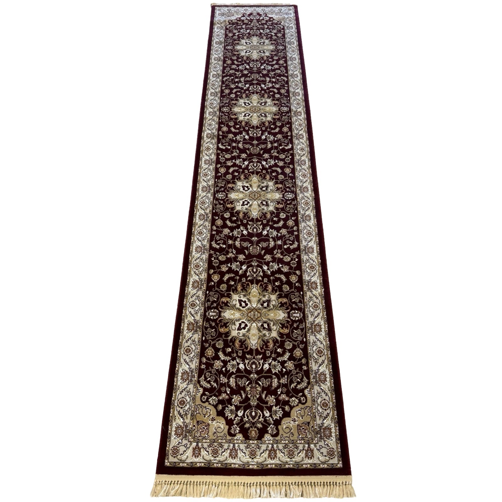 400 x 80cm Persian Machine Made, Beige Runner Rug
