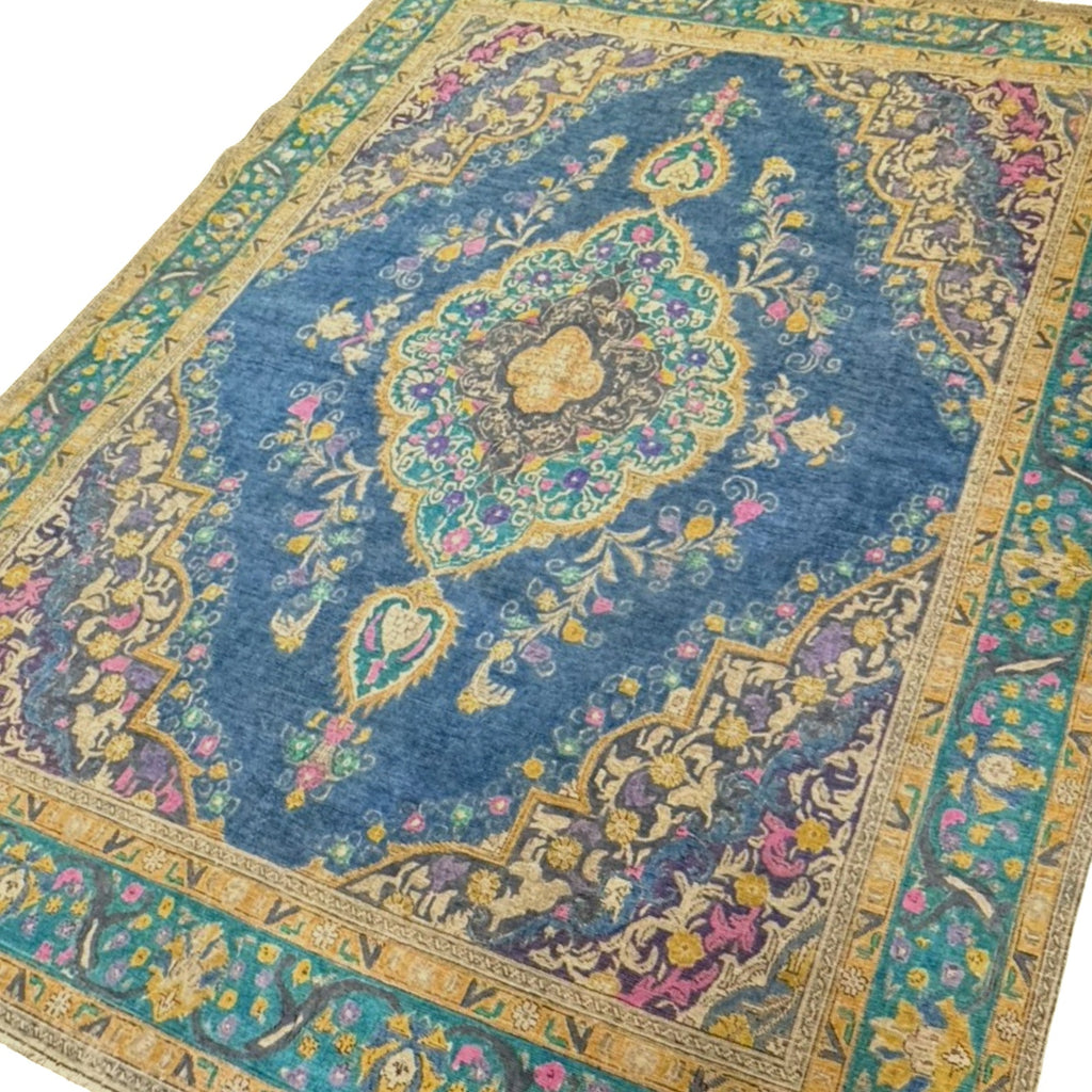 380 x 289 cm Hand-Knotted Vintage Persian Wool Rug