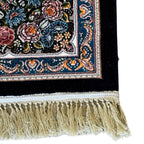 400 x 300 cm Floral High Quality Persian Large Size – Black Navy Rug