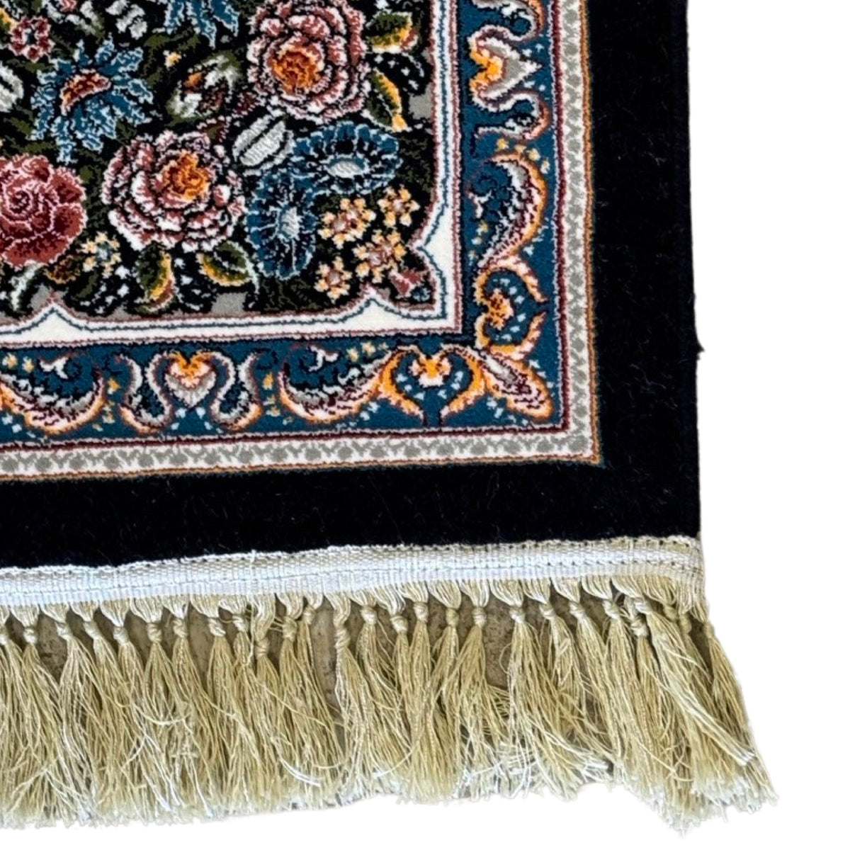 400 x 300 cm Floral High Quality Persian Large Size – Black Navy Rug