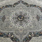 400 x 300 cm Persian Machine-Made Floral, Grey Rug