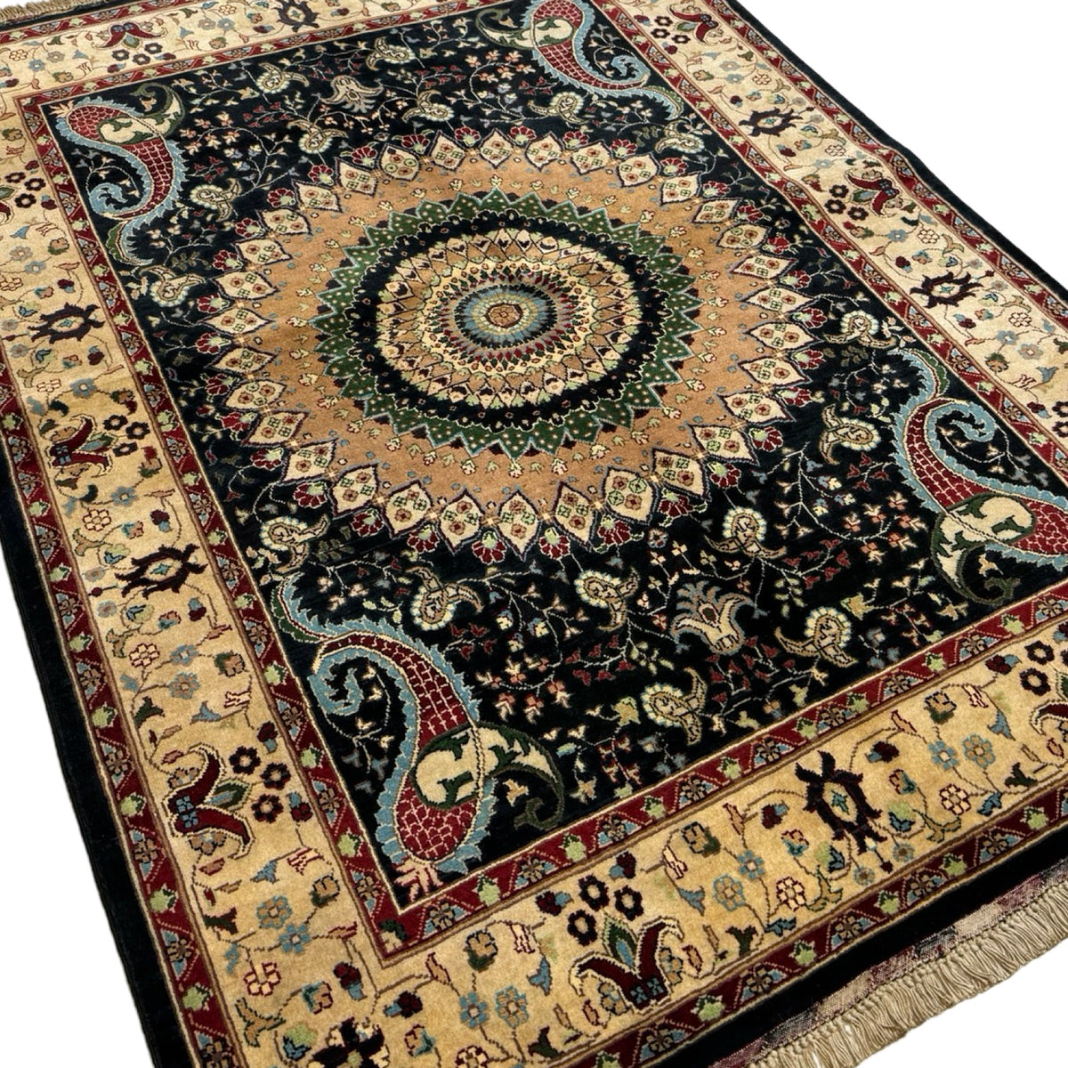 220 x 150 cm Hand-Knotted Afghan Ariana Wool Rug