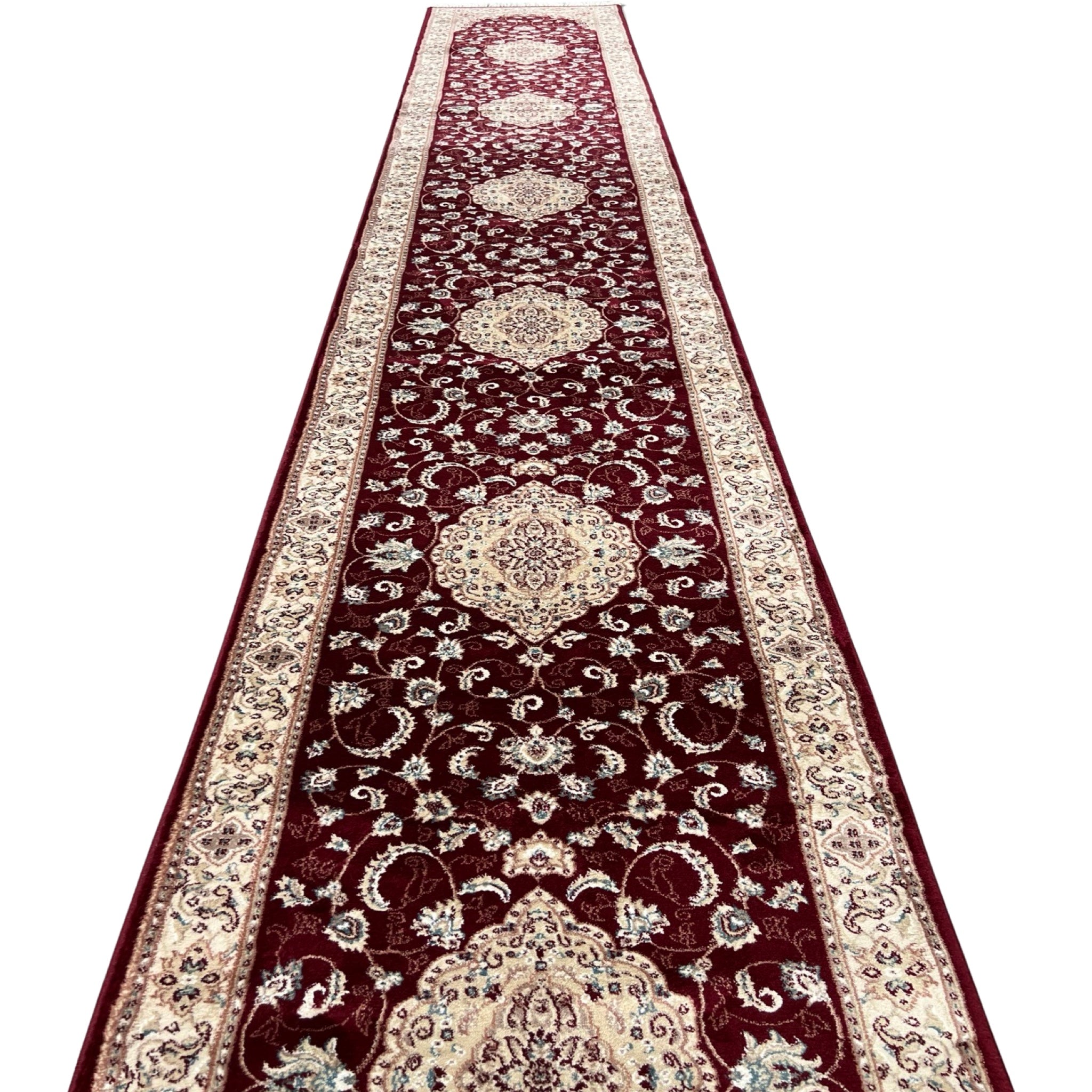 500 x 80cm Persian Mashad Machine Made