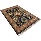 150 x 105 cm Afghan Mamluk Chobi Ziegler Hand-Knotted Wool Rug