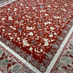 400 x 300 cm Persian Machine-Made Red All-Over Floral Rug
