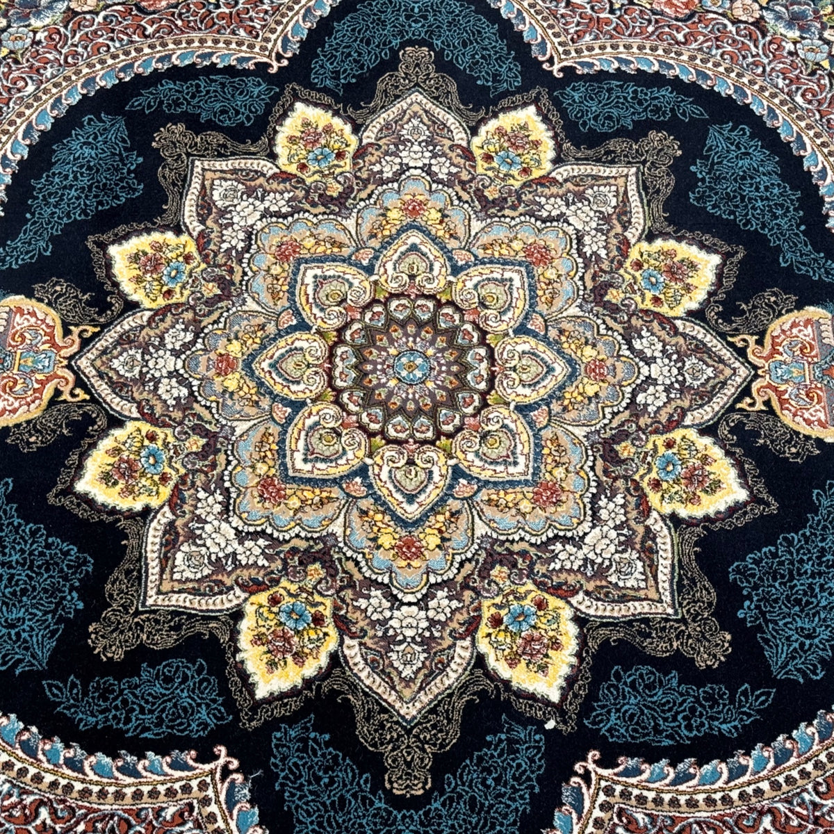 400 x 300 cm Floral Tabriz Persian High Quality – Light Grey Rug
