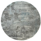 160 x 160 cm Modern Plain Grey Light Blue Round Rug