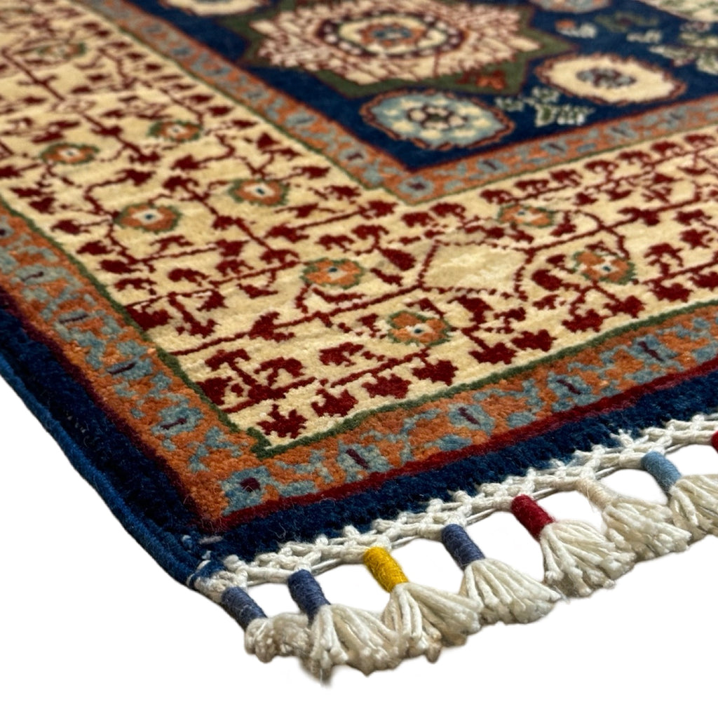 150 x 105 cm Afghan Mamluk Chobi Ziegler Hand-Knotted Wool Rug