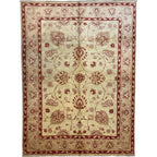 247 x 180 cm Afghan Chobi Hand-Knotted Wool Rug