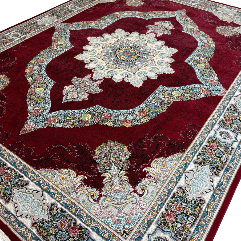 400 x 300 cm Persian Machine-Made Kirman Floral Rug