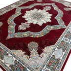 400 x 300 cm Persian Machine-Made Kirman Floral Rug