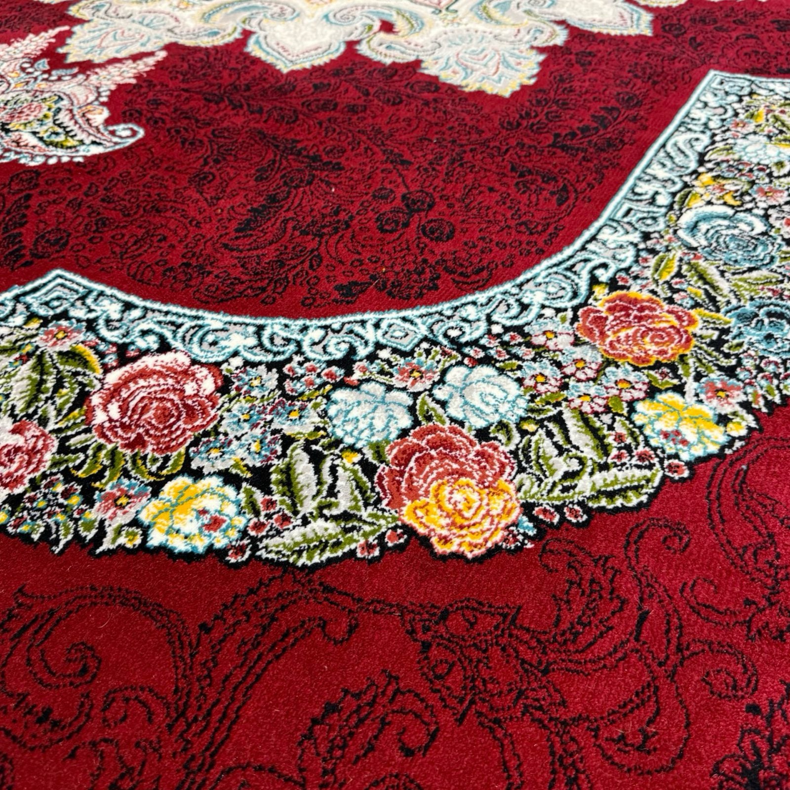 400 x 300 cm Persian Machine-Made Kirman Floral Rug