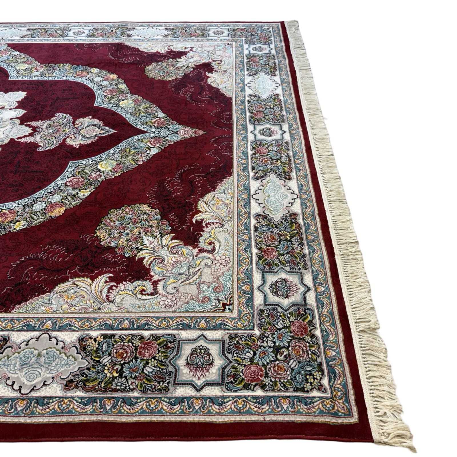 400 x 300 cm Persian Machine-Made Kirman Floral Rug