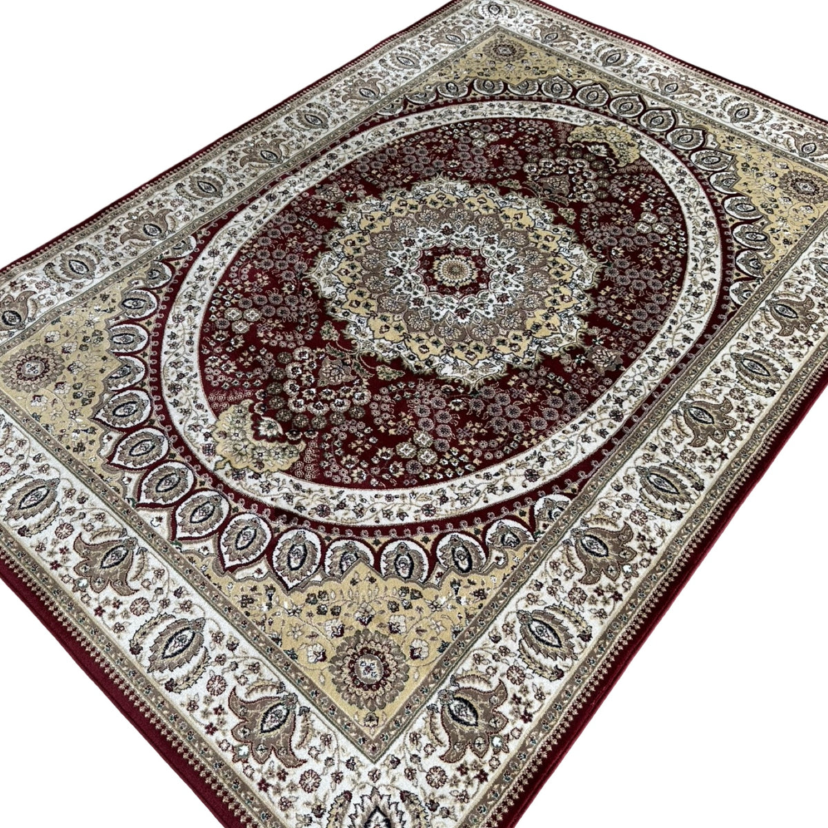 300 x 200 cm Turkish Machine Made Persian Kashan Red Rug