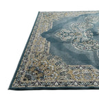 300 x 200 cm Turkish Machine Made Blue Isfahan Rug