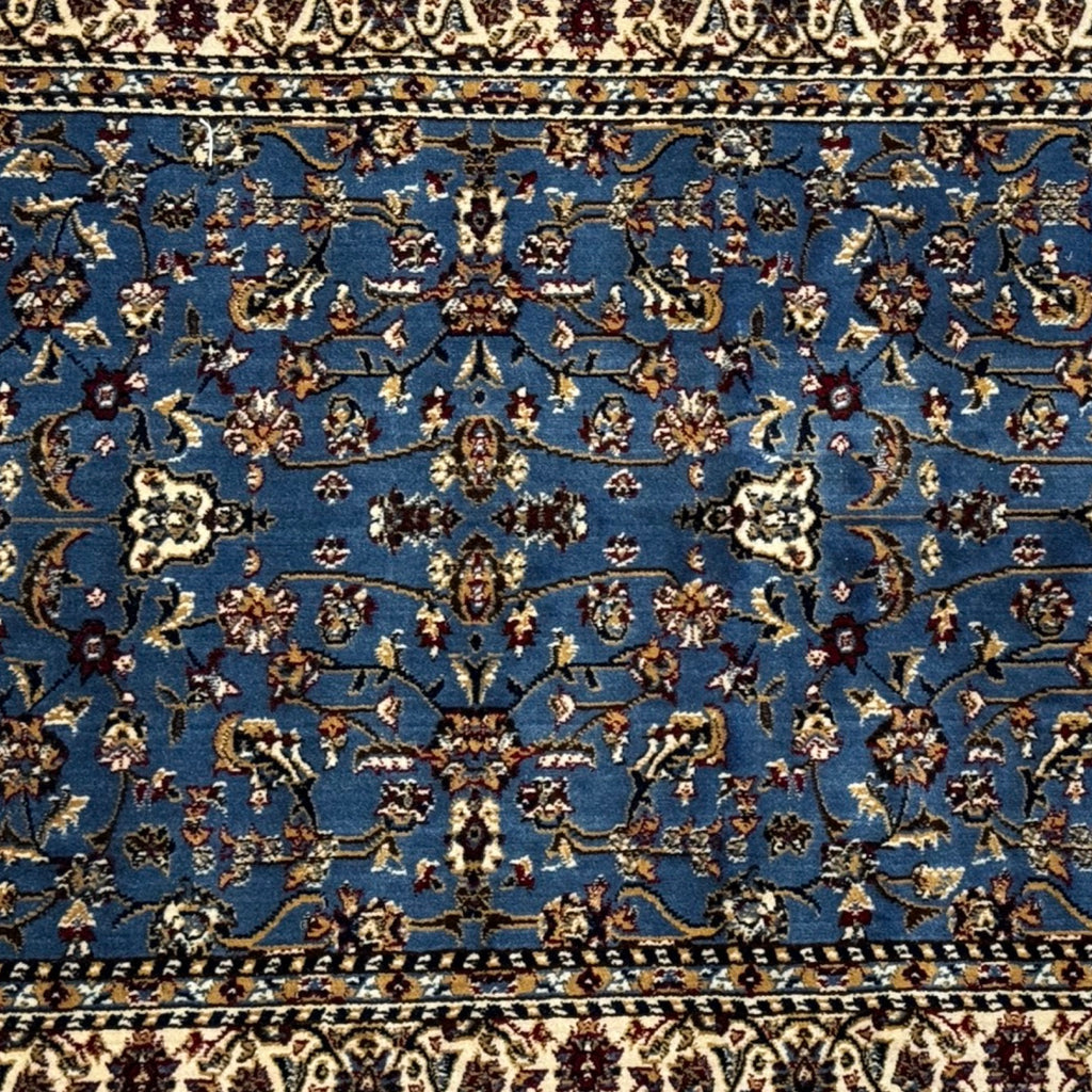 600 x 80cm Persian Kashan Design – Blue Runner Rug