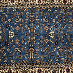 600 x 80cm Persian Kashan Design – Blue Runner Rug