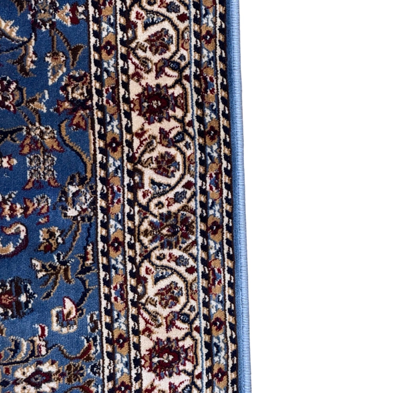600 x 80cm Persian Kashan Design – Blue Runner Rug