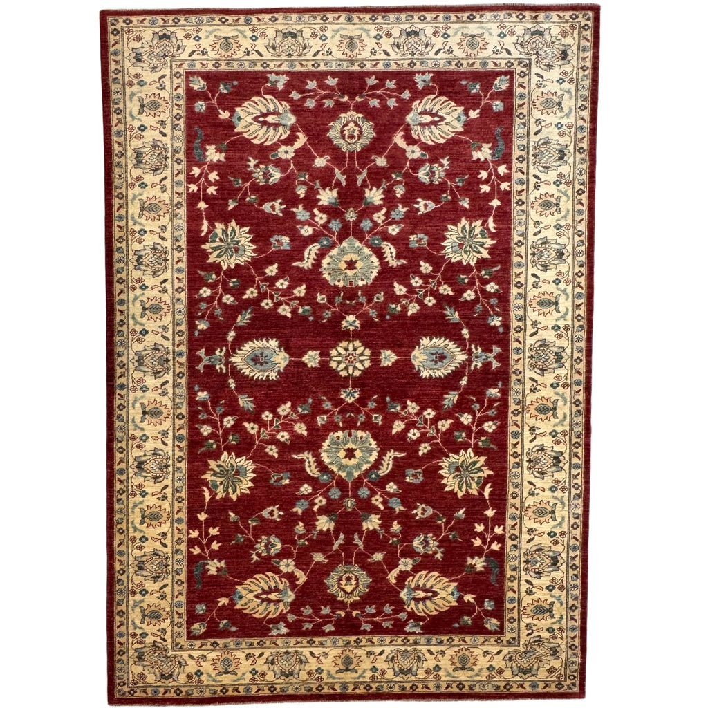 288 x 197 cm Afghan Chobi Ziegler Hand-Knotted Wool Rug