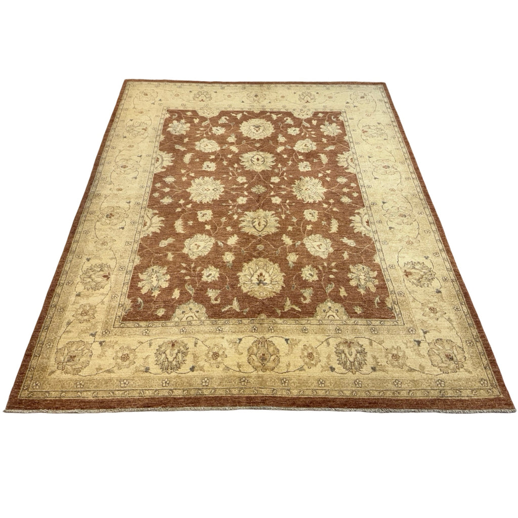 267 x 209 cm Afghan Chobi Ziegler Hand-Knotted Wool Rug