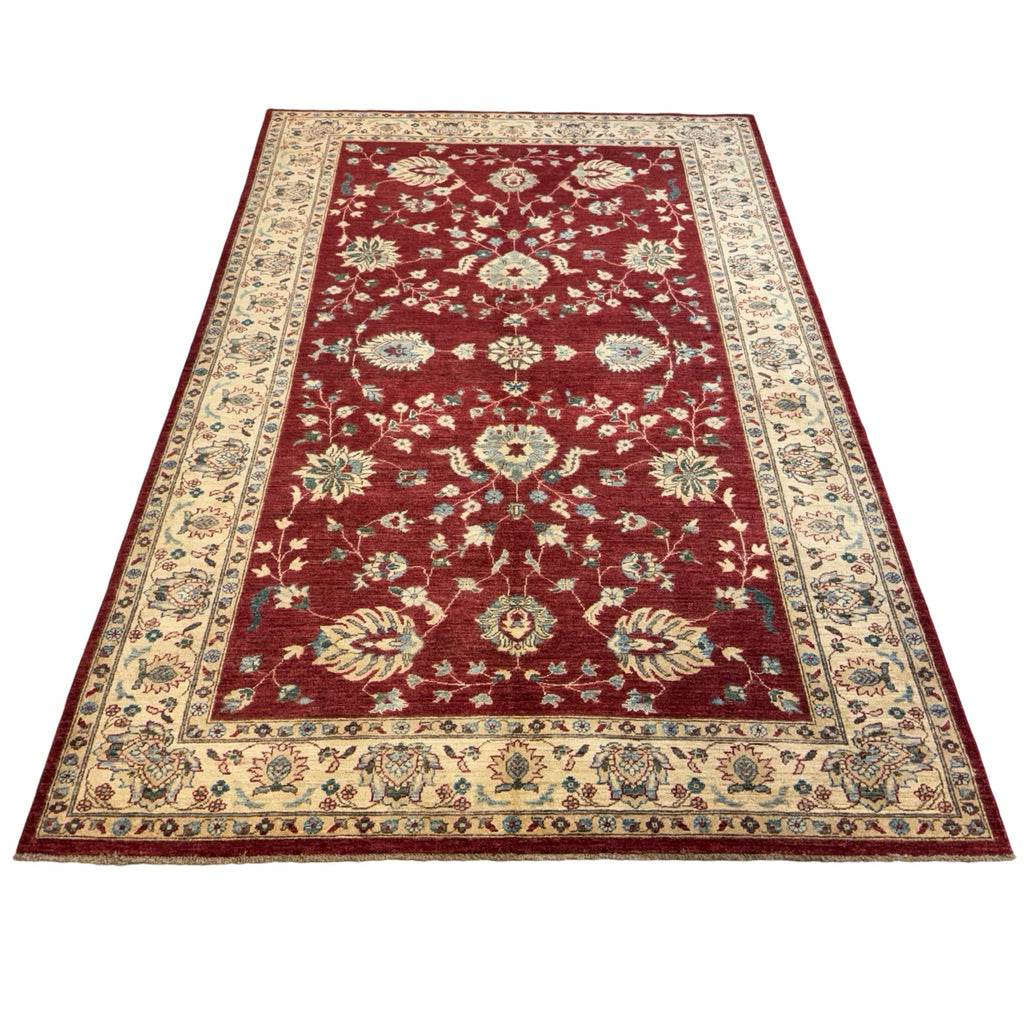 288 x 197 cm Afghan Chobi Ziegler Hand-Knotted Wool Rug