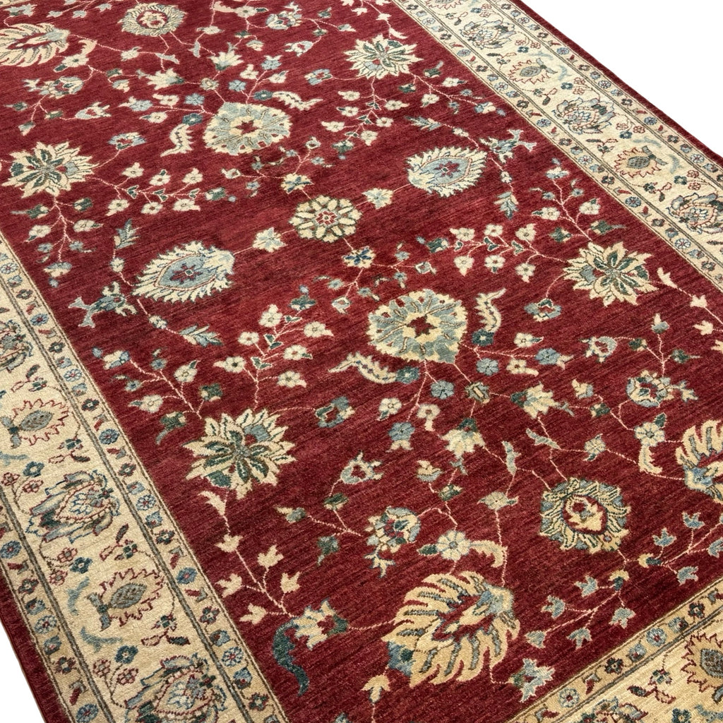 288 x 197 cm Afghan Chobi Ziegler Hand-Knotted Wool Rug