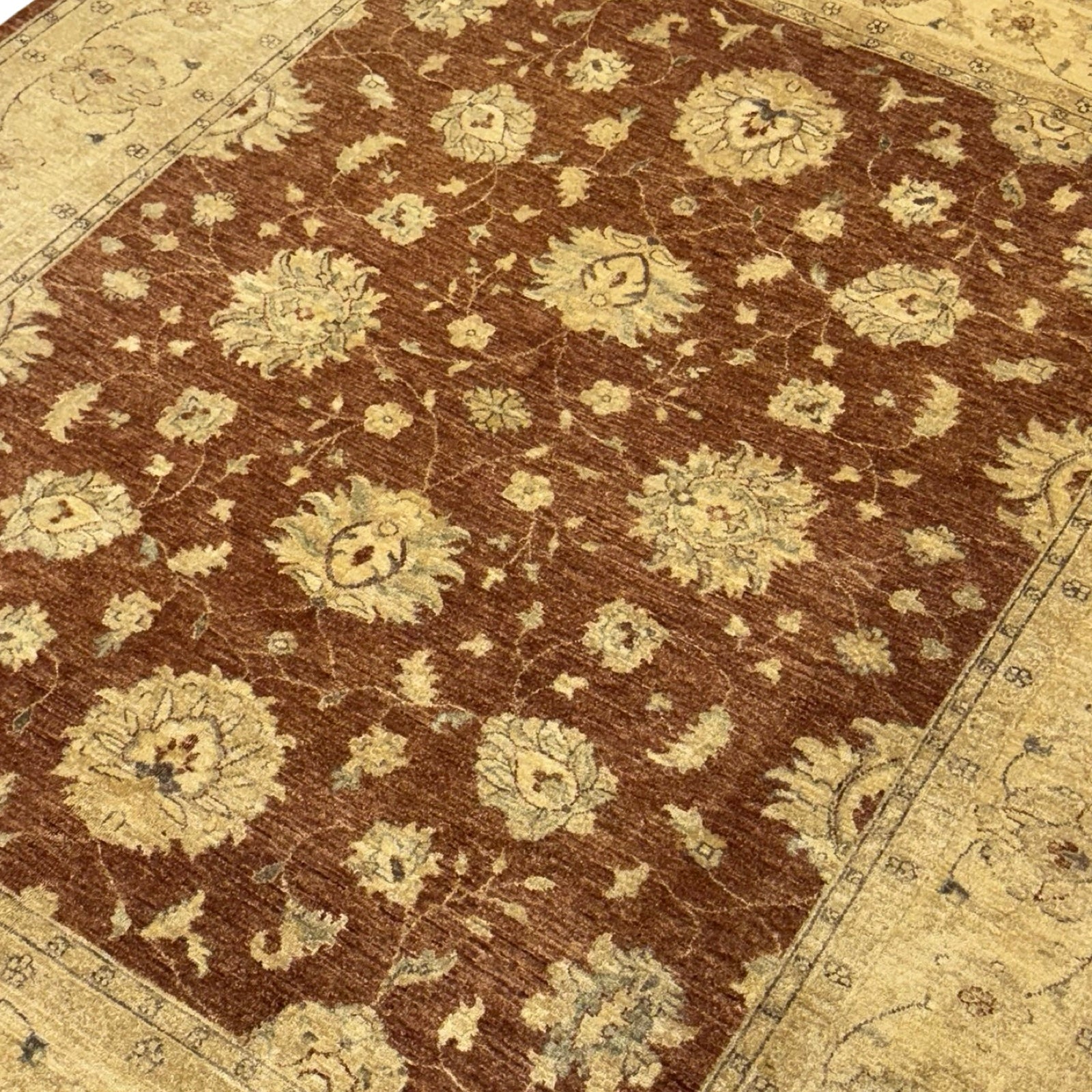 267 x 209 cm Afghan Chobi Ziegler Hand-Knotted Wool Rug